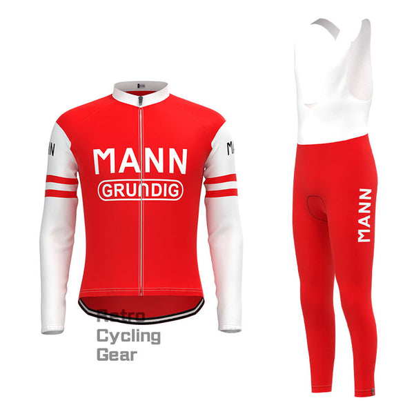 MANN Red Retro Langarm-Fahrradset