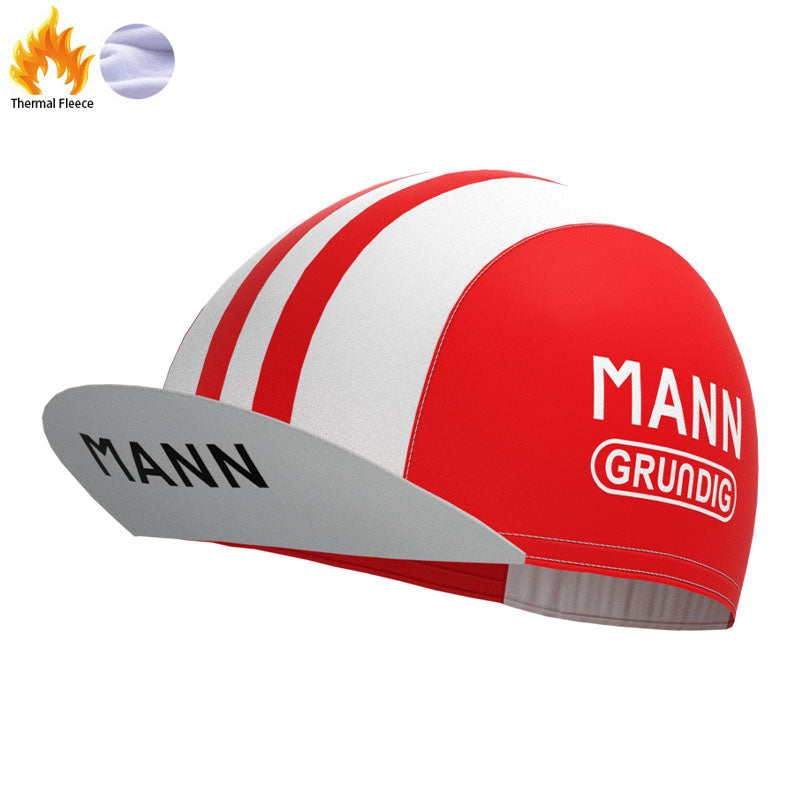 MANN Rote Retro-Radsportkappe