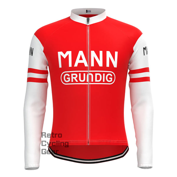 MANN Red Retro Long Sleeves Jersey