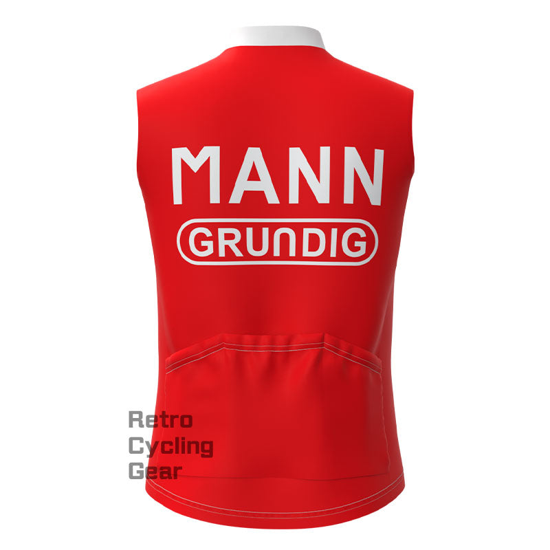 MANN Red Retro Cycling Vest
