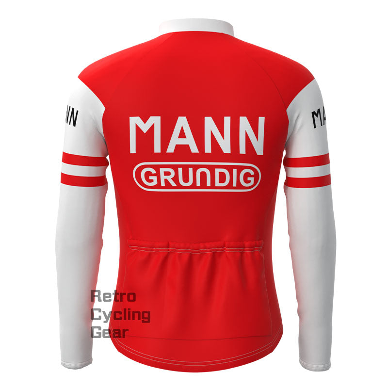 MANN Red Fleece Retro-Langarmtrikots