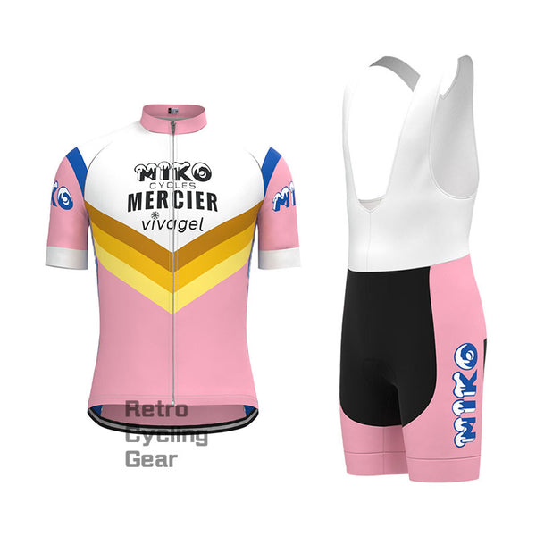 MIKO Pink Retro Short Sleeve Cycling Kit