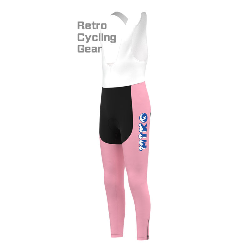MIKO Pink Retro Long Sleeve Cycling Kit