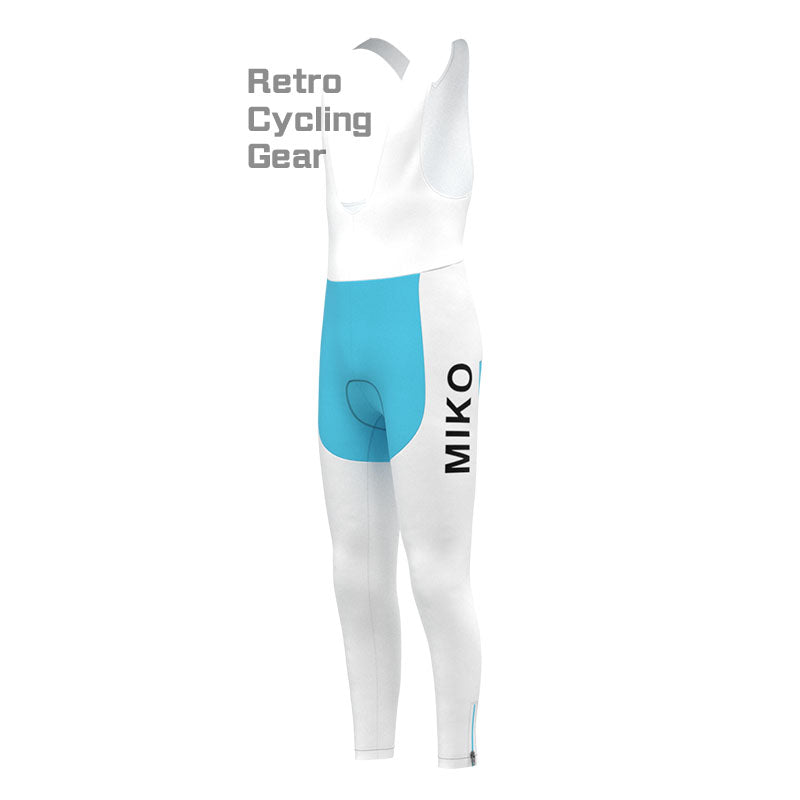 MIKO Blue Retro Long Sleeve Cycling Kit