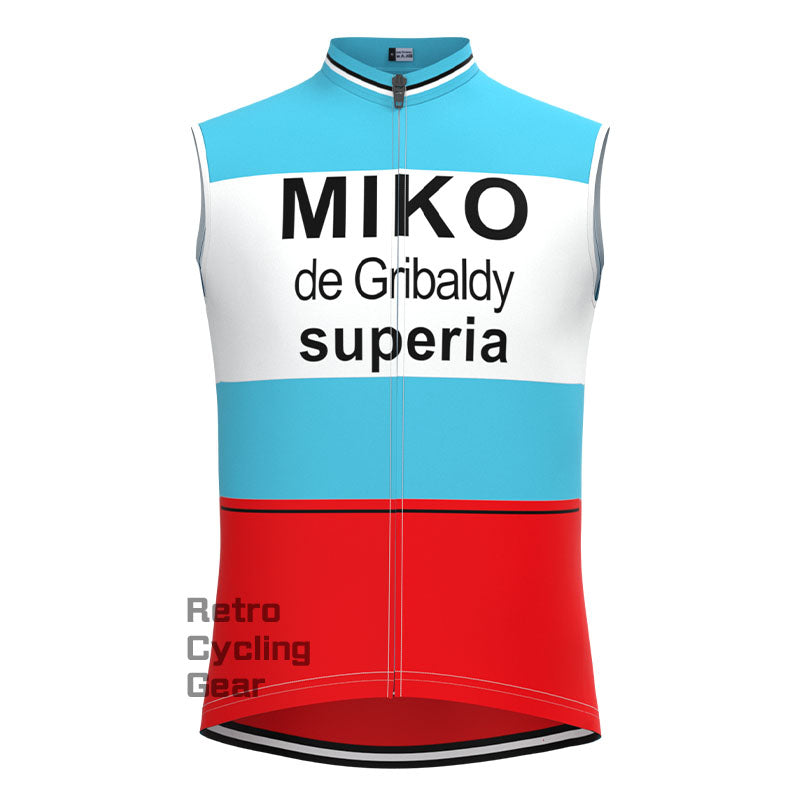 MIKO Blue Retro Cycling Vest