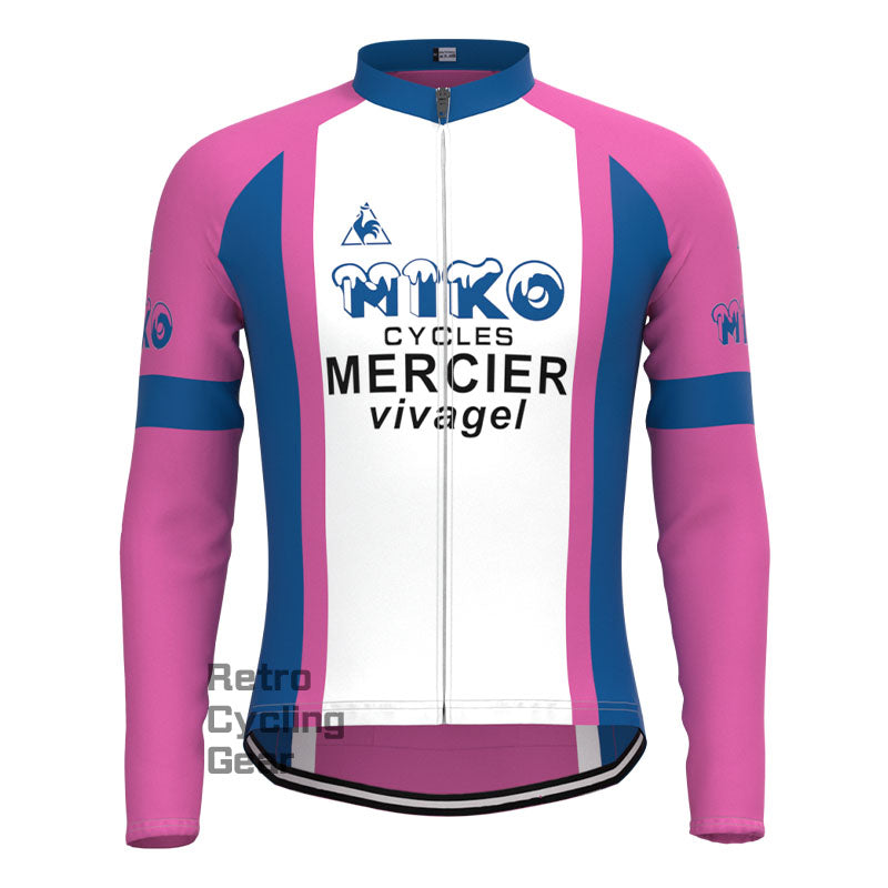 MIKO Purple Retro Long Sleeve Cycling Kit