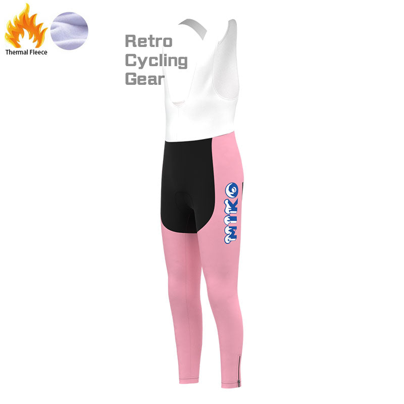 MIKO Pink Fleece Retro Cycling Kits