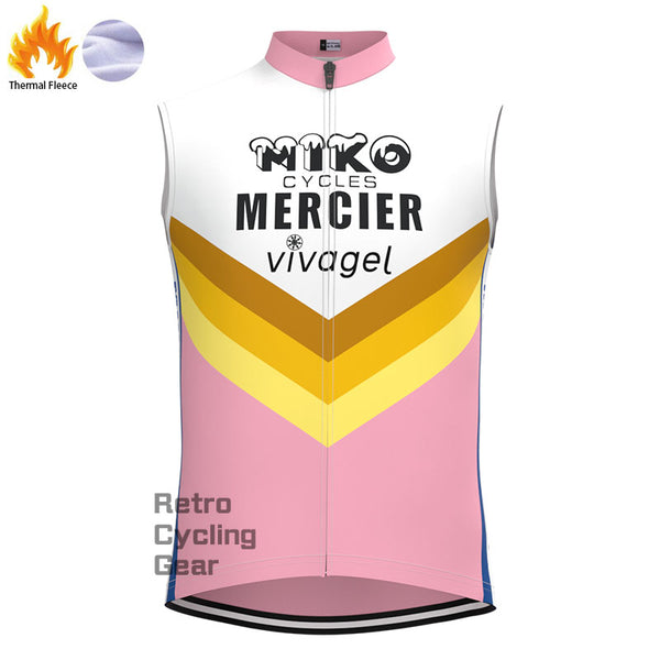 MIKO Rosa Fleece-Retro-Radsportweste