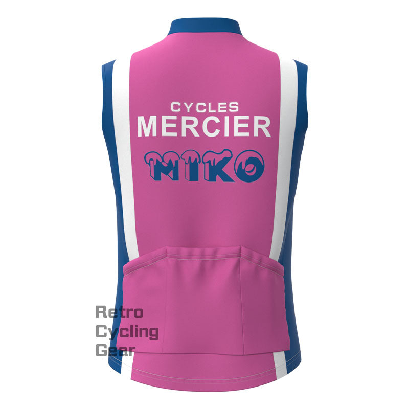 MIKO Lila Fleece Retro Fahrradweste