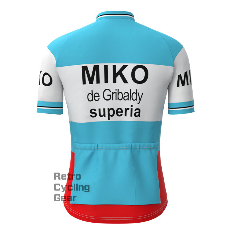 MIKO Blue Retro Short Sleeve Cycling Kit