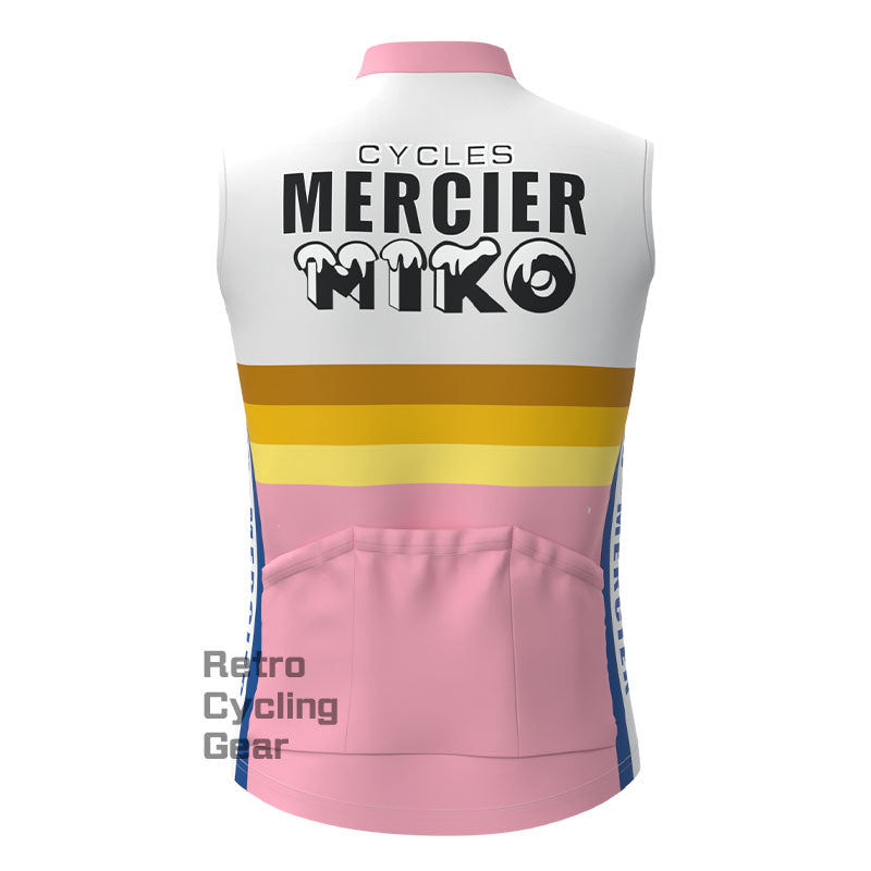 MIKO Rosa Fleece-Retro-Radsportweste