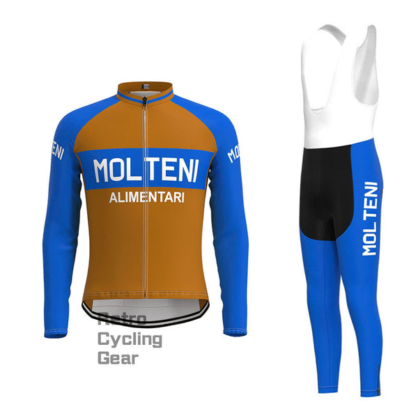 Molteni Brown Retro Long Sleeve Cycling Kit