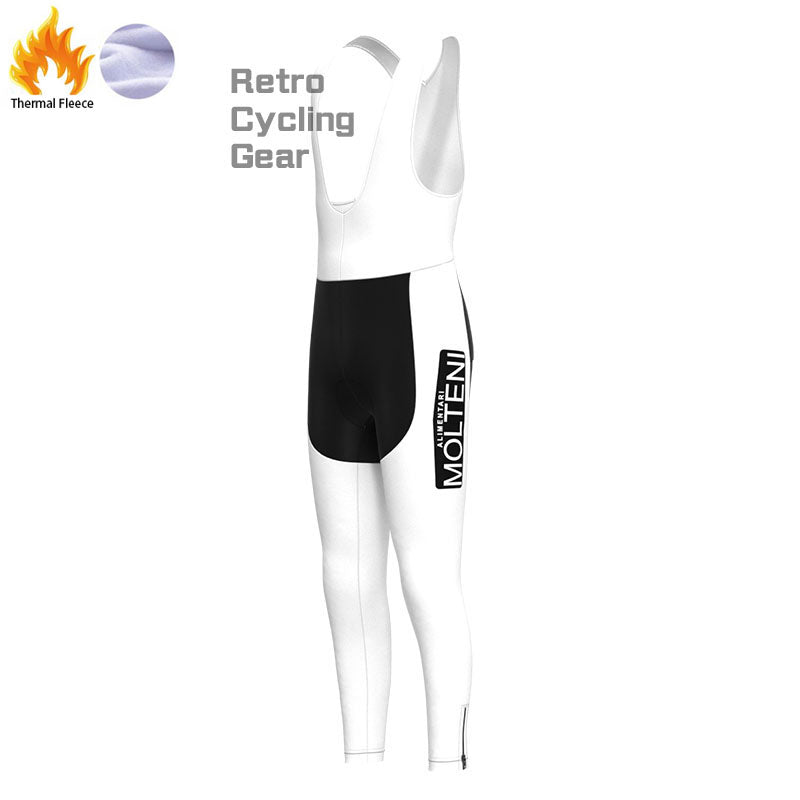 Molteni White Fleece Retro Cycling Kits