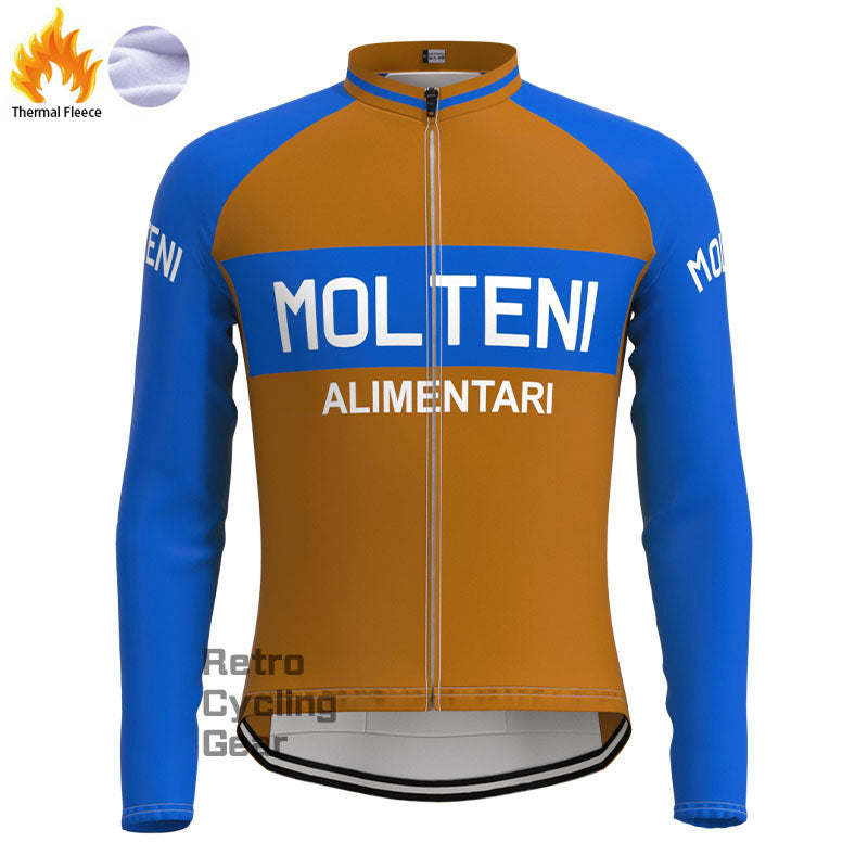 Molteni Brown Fleece Retro Cycling Kits