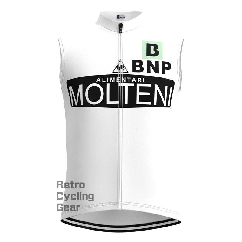 Molteni White Retro Cycling Vest