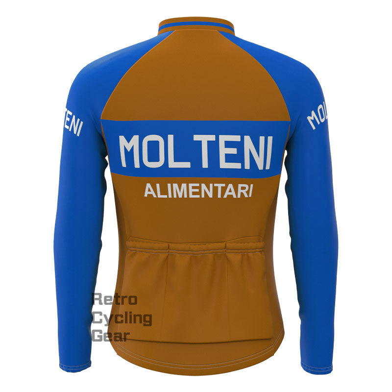 Molteni Brown Fleece Retro-Radsport-Sets