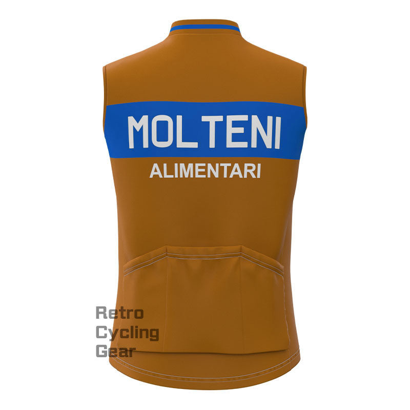 Molteni Brown Fleece Retro-Radsportweste