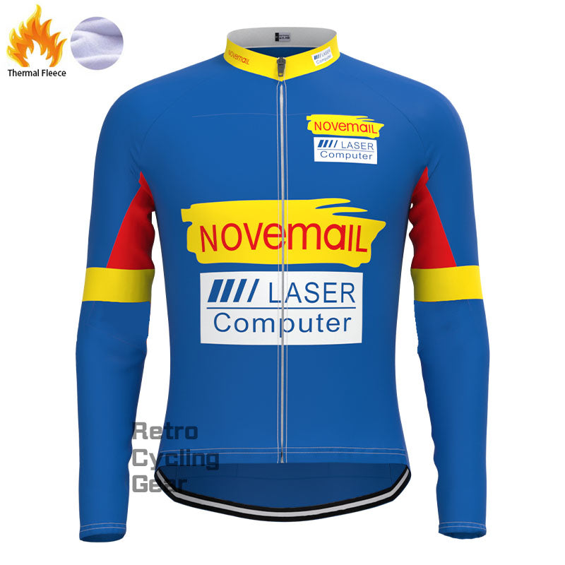 Novemail Fleece Retro Long Sleeves Jerseys