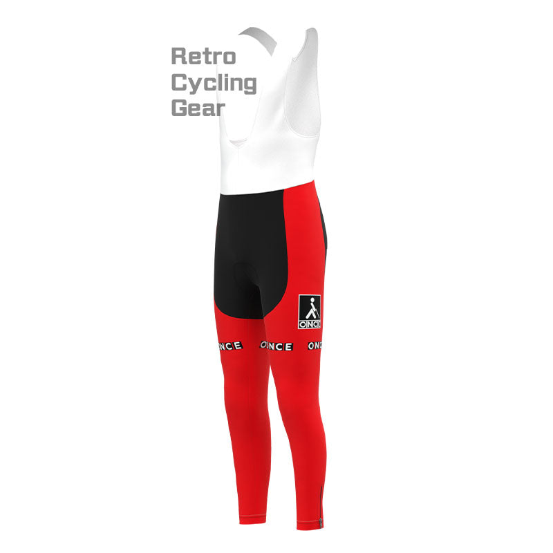 ONCE Red Retro Long Sleeve Cycling Kit