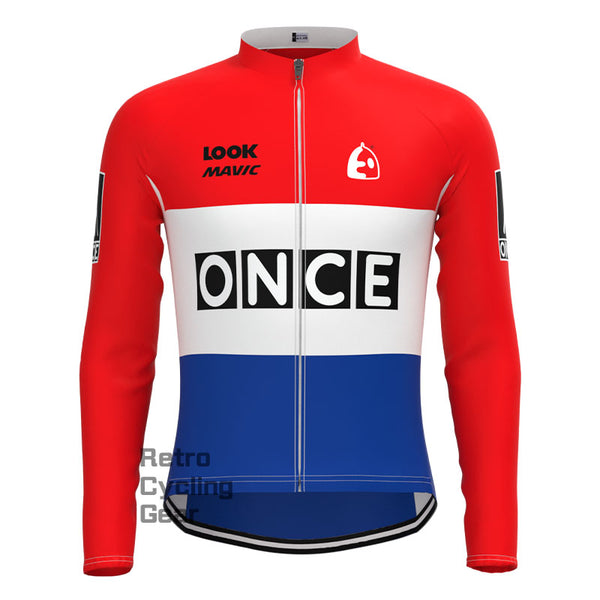 ONCE Red Retro Long Sleeves Jersey
