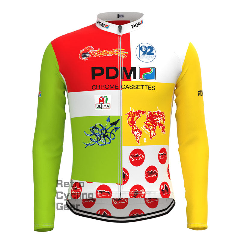 PDM ULTIMA Pattern Retro Long Sleeves Jersey