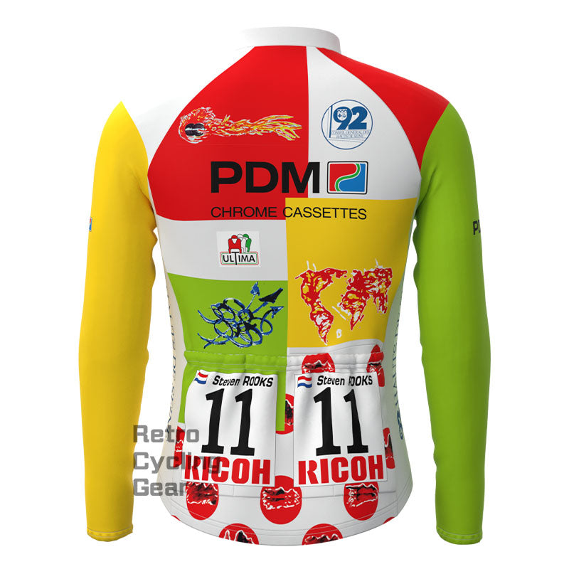 PDM ULTIMA Pattern Retro Long Sleeves Jersey