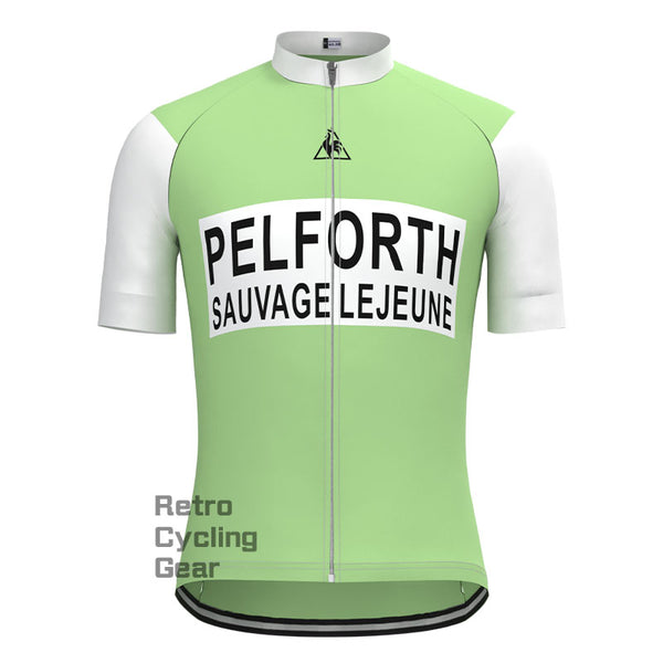 PELFORTH Mint Green Retro Short sleeves Jersey