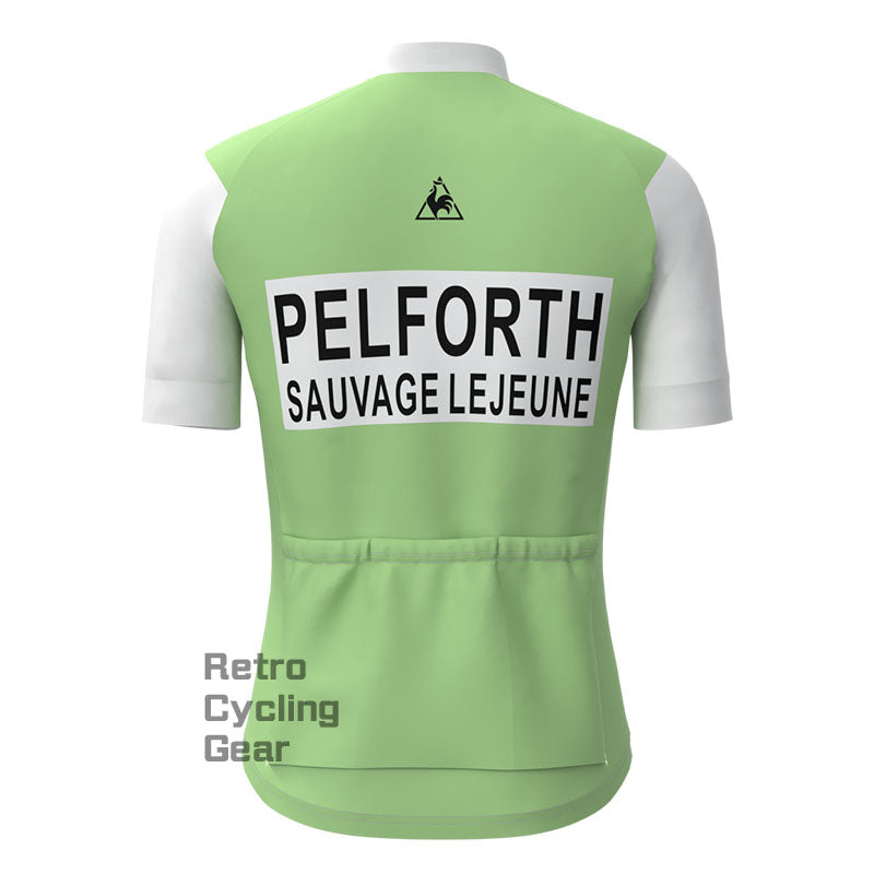 PELFORTH Mint Green Retro Short sleeves Jersey