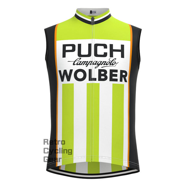PUCH Green Stripe Retro Cycling Vest