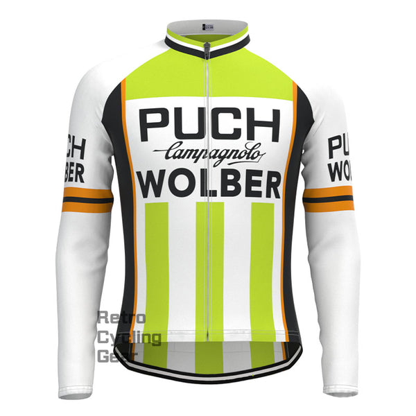 PUCH Green Stripe Retro Long Sleeves Jersey