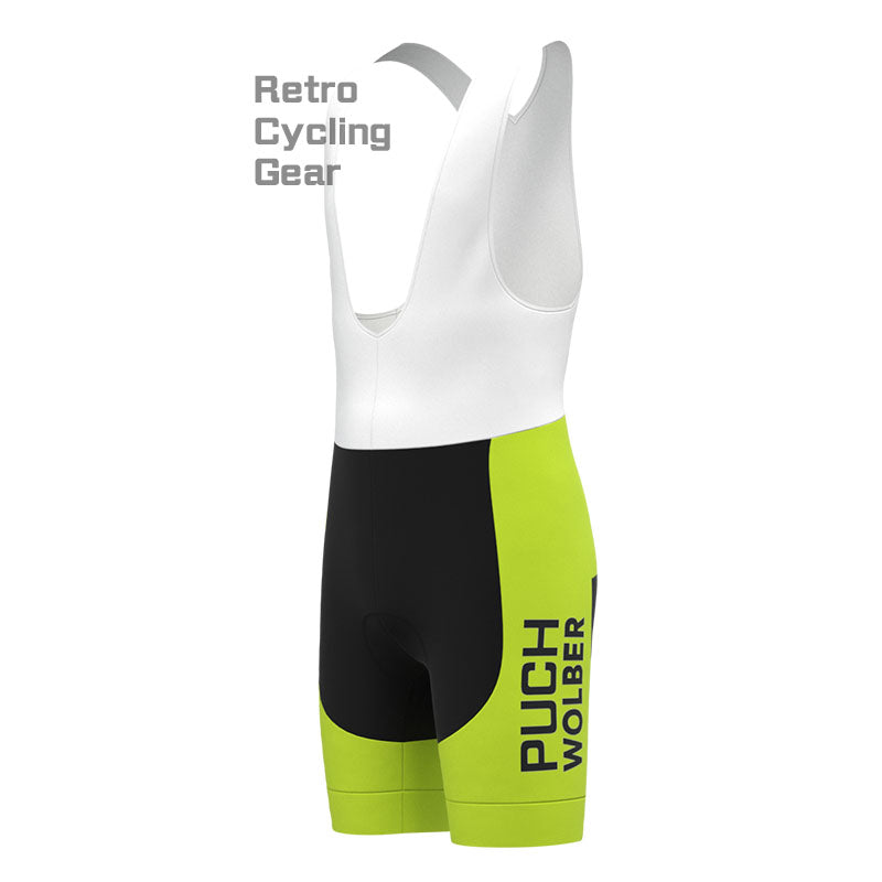 PUCH Green Stripe Retro Short Sleeve Cycling Kit