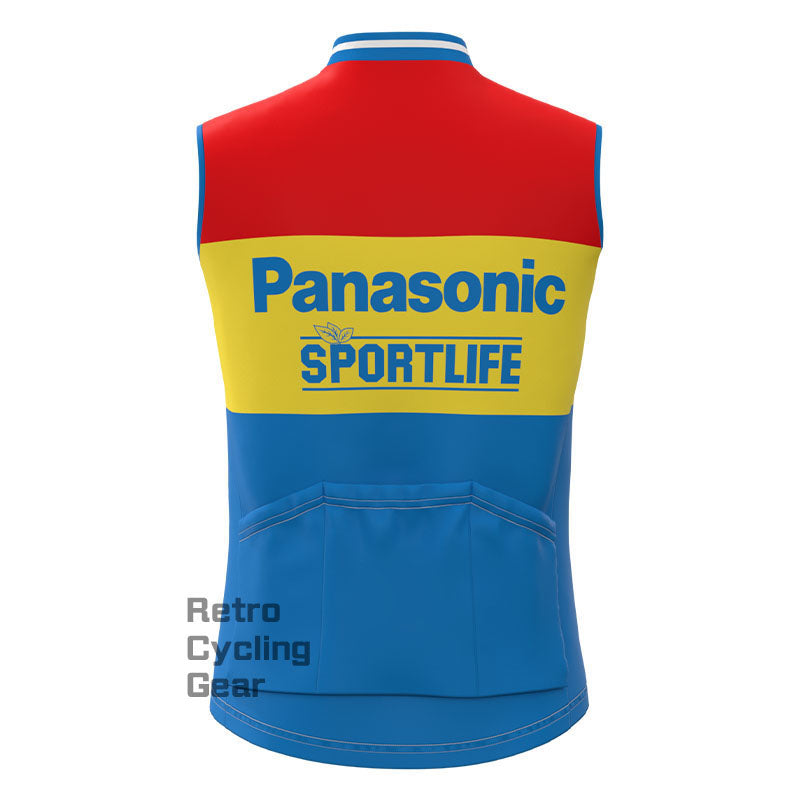 Panasonic Fleece Retro Cycling Vest