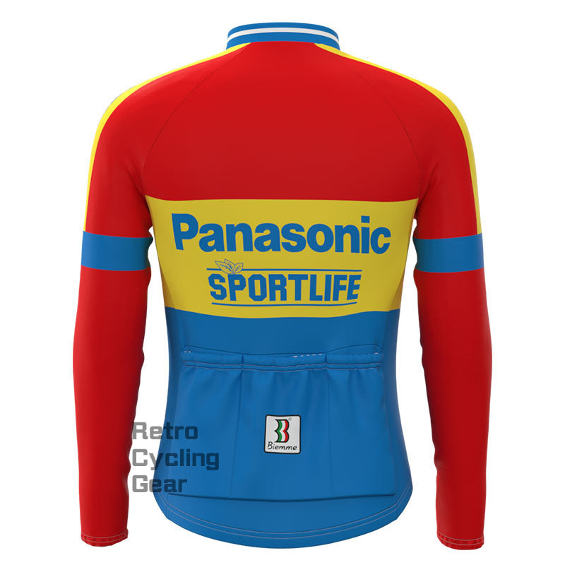 Panasonic Fleece Retro Long Sleeves Jerseys