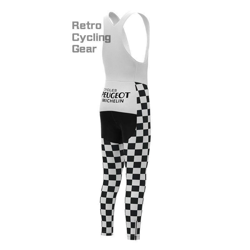 Peugeot Black-Dot Fleece Retro Cycling Pants