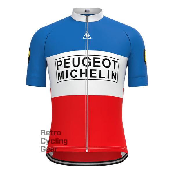 Peugeot Blue-Red Retro Short sleeves Jersey