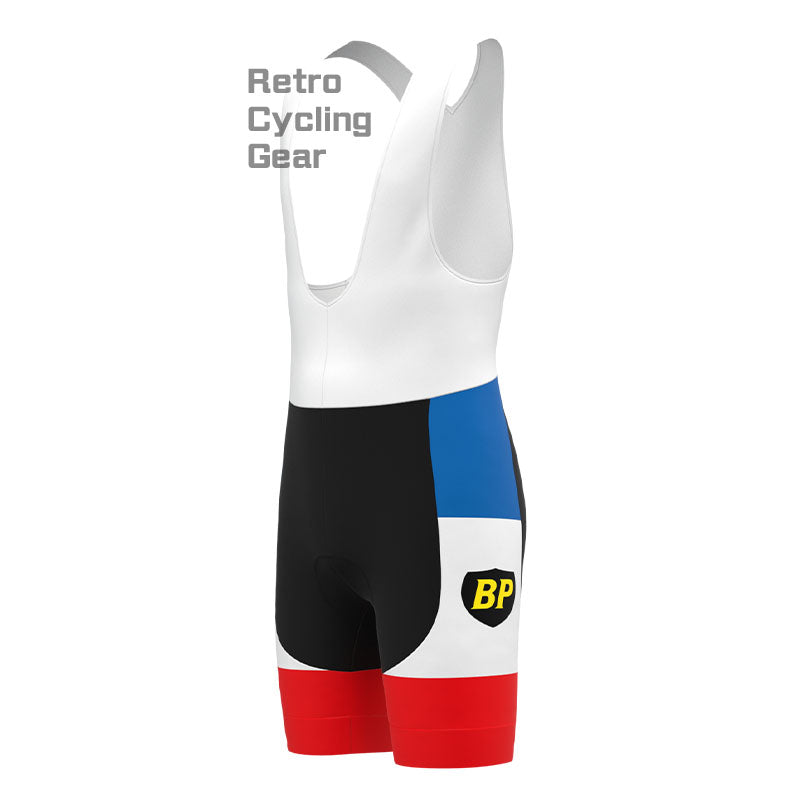 Peugeot Blue-Red Retro Short Sleeve Cycling Kit