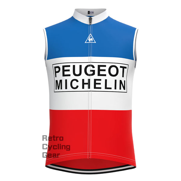 Peugeot Blue-Red Retro Cycling Vest