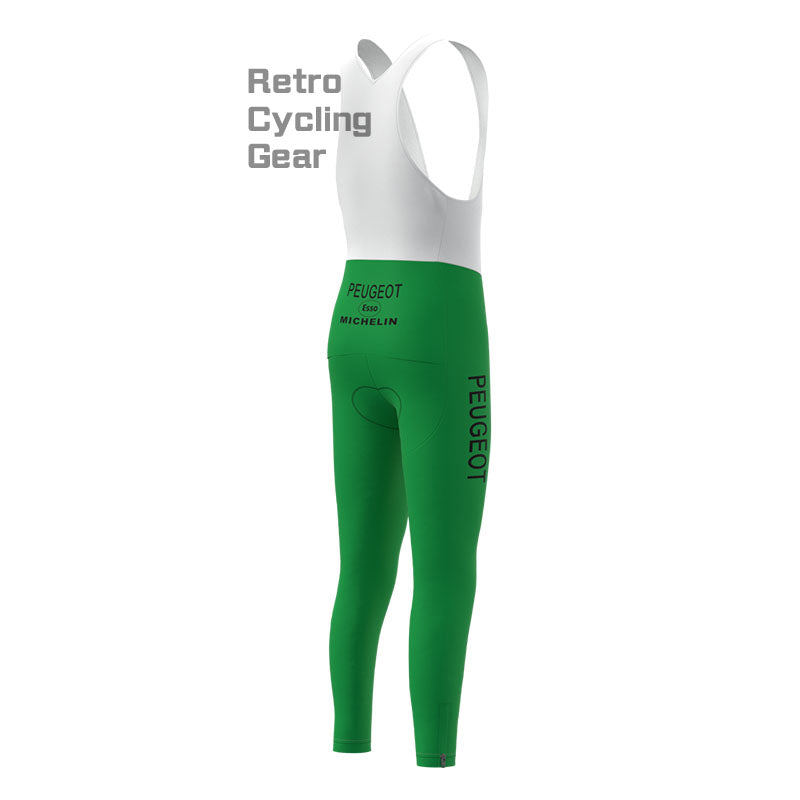 Peugeot Green Fleece Retro Cycling Kits