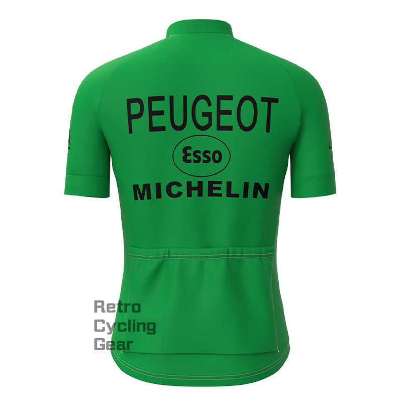 Peugeot Green Retro Short sleeves Jersey