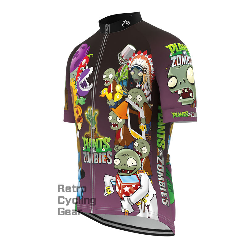 Plants Zombies Short Sleeves Cycling Jersey