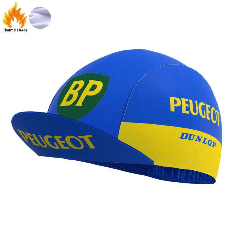 Peugeot Blue-Yellow Retro Cycling Cap