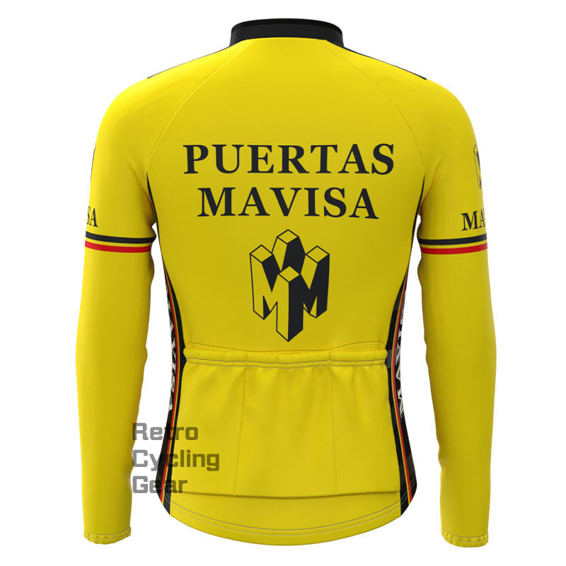 Puertas Fleece Retro Long Sleeves Jerseys