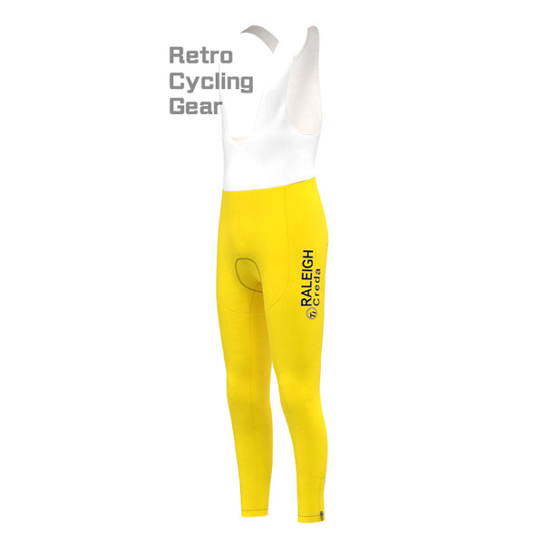 RALEIGH Yellow Retro Cycling Pants
