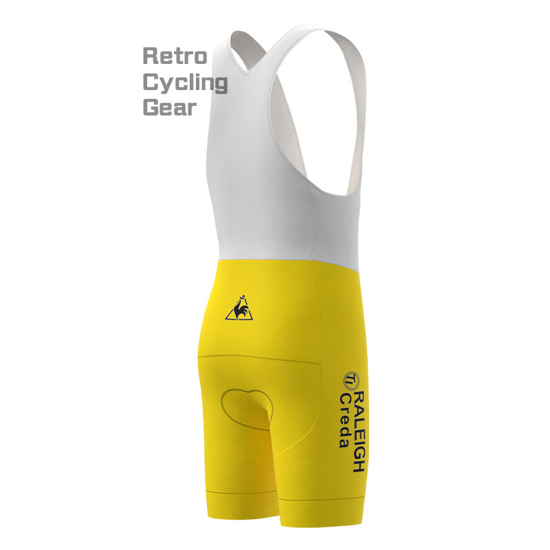 RALEIGH Yellow Retro Cycling Shorts