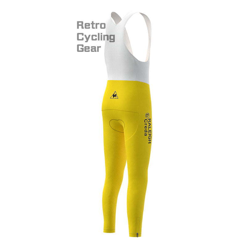 RALEIGH Yellow Fleece Retro Cycling Kits