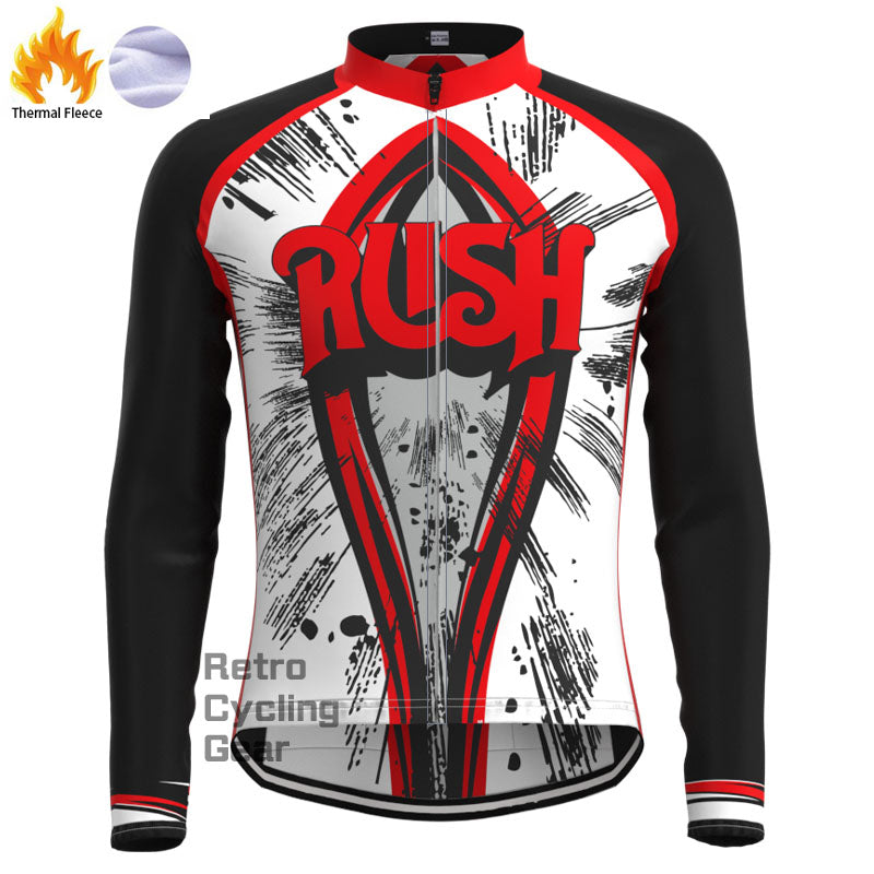 RUSH Fleece-Retro-Langarmtrikots