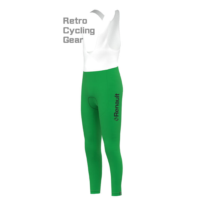 Renault Green Retro Long Sleeve Cycling Kit