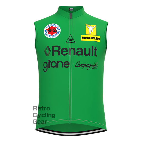 Renault Green Retro Cycling Vest