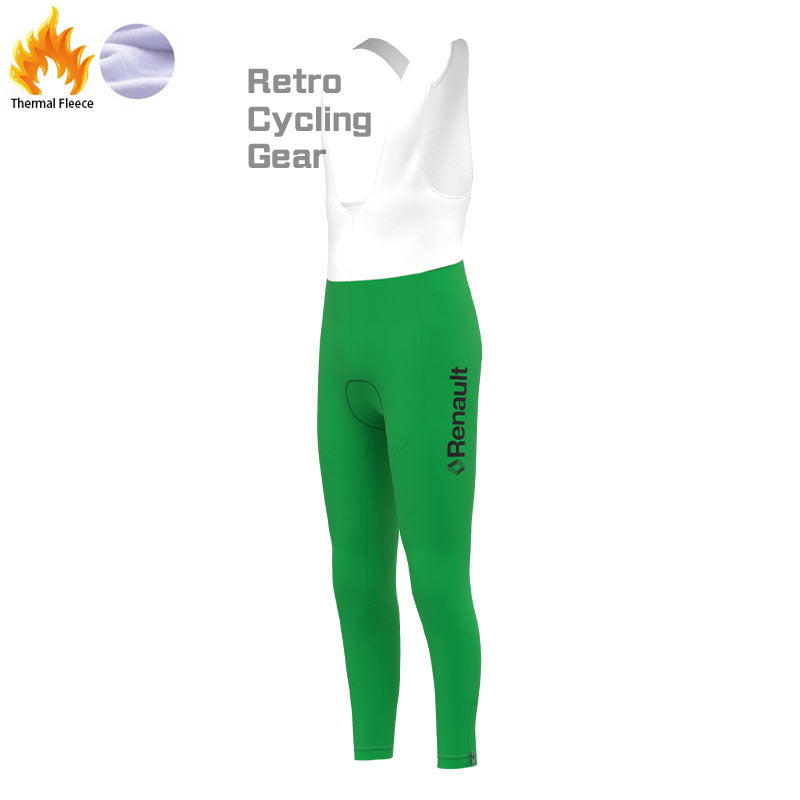 Grüne Fleece-Retro-Radhose von Renault