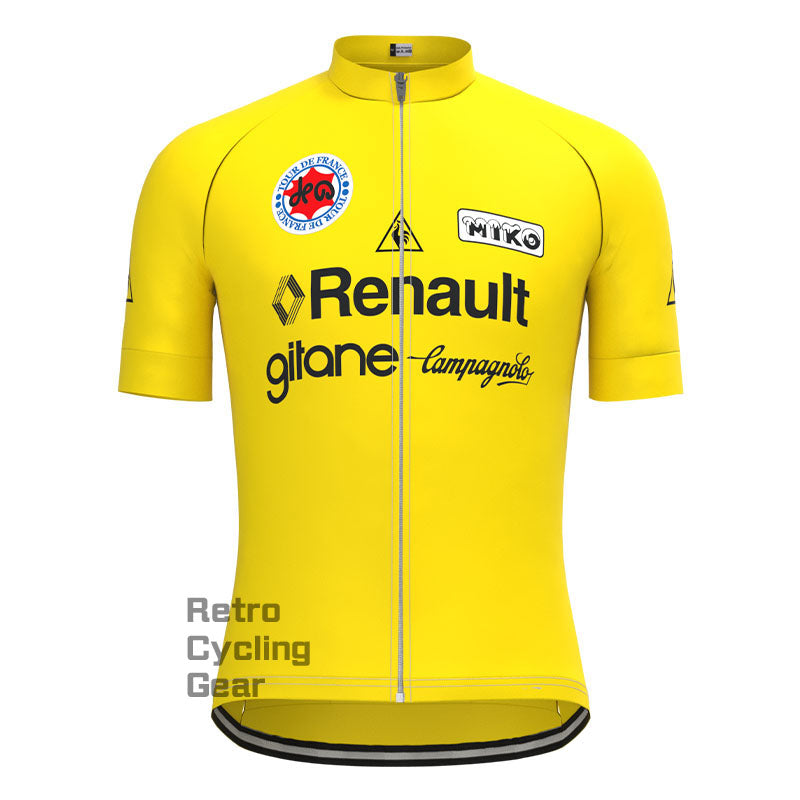 Renault Yellow Retro Short Sleeve Cycling Kit